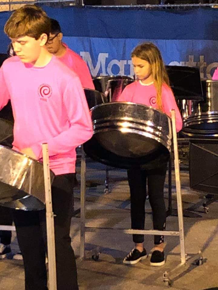 Picture of the steel band